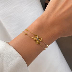 Pulsera Cham, en oro 18k