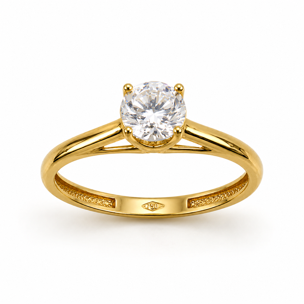 Anillo Aurora, en oro 18k