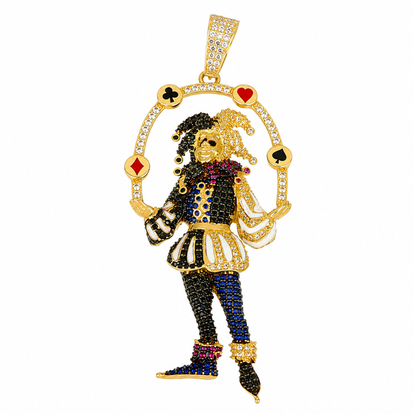 Colgante de arlequín, en oro 18k