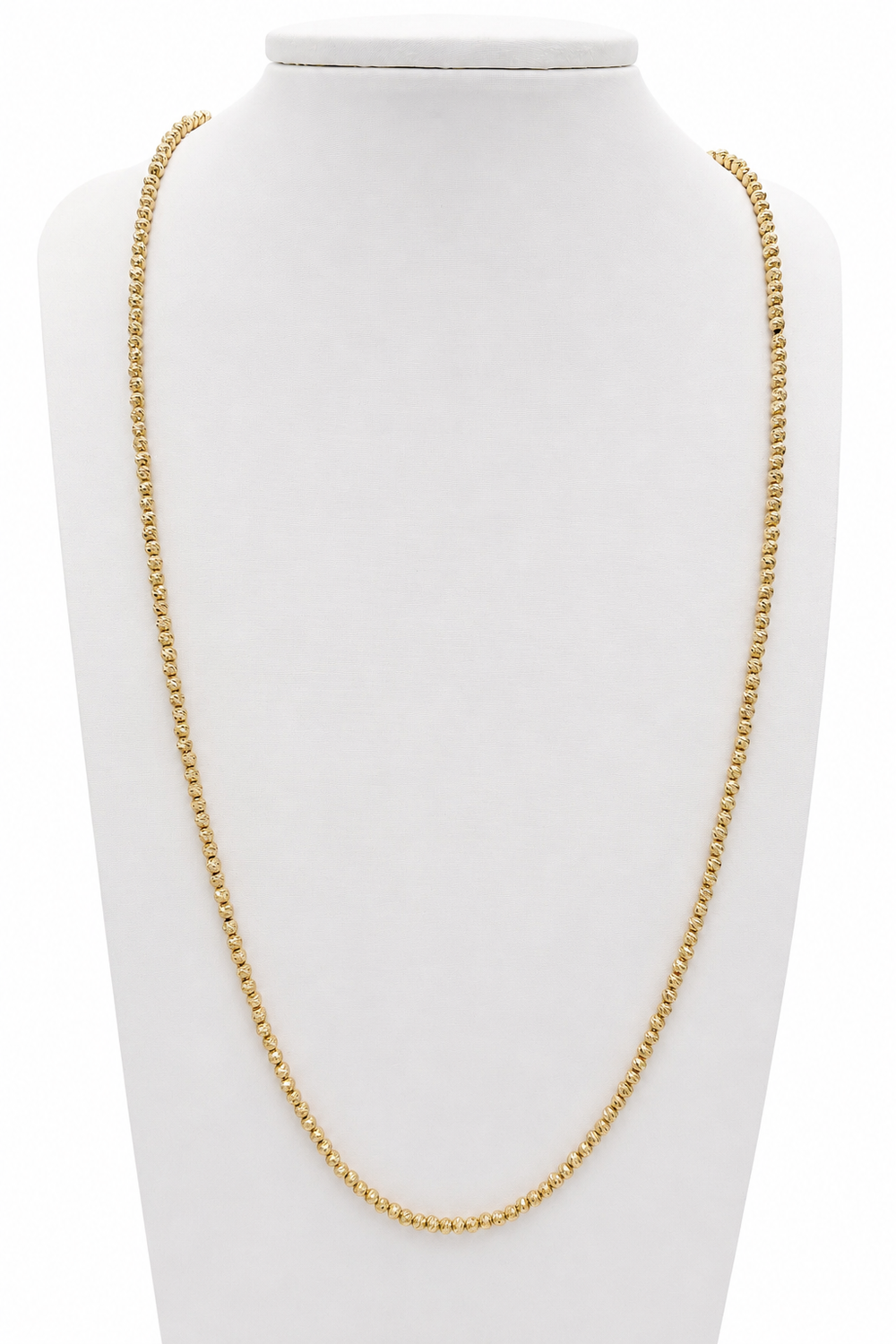 Cadena de bolas, en oro 18k