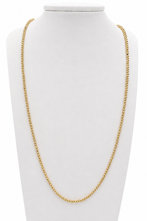 Cadena de bolas, en oro 18k