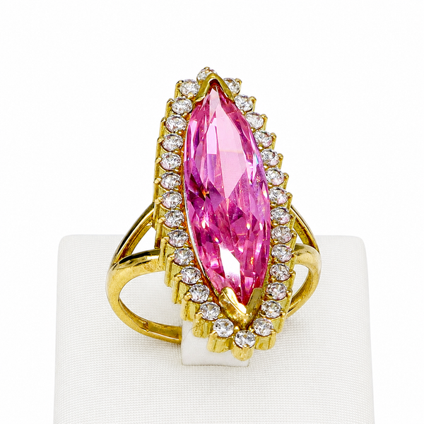 Anillo lanzadera en oro 18k