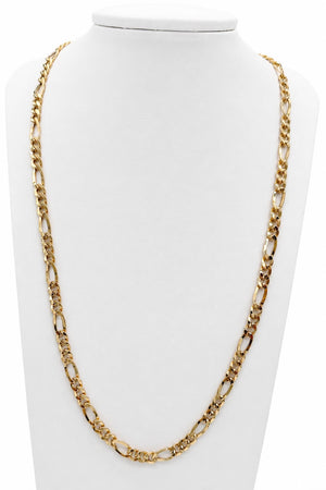 Cadena 3x1, en oro 18k, 4.7mm