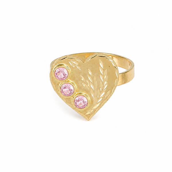 Anillo Corazón Rosa