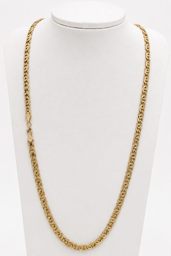 Cadena plana, en oro 18k, 6.32mm