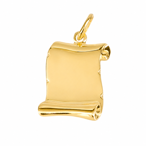Medalla Pergamino XL, en oro 18k