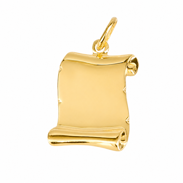 Medalla Pergamino XL, en oro 18k