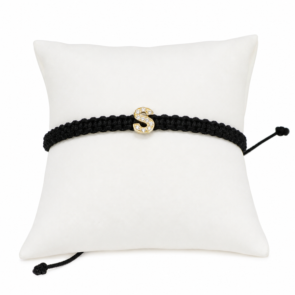 Pulsera con la inicial “S” en diamantes
