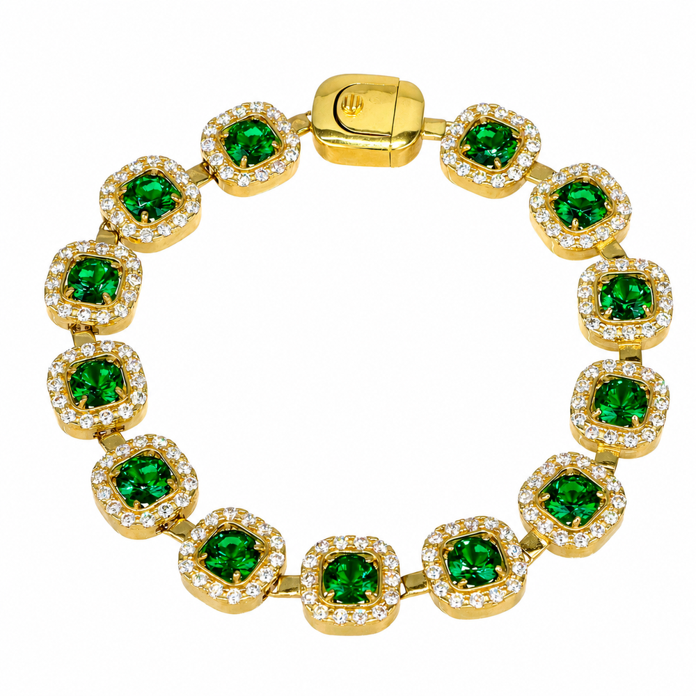 Pulsera Colombia, en oro 18k