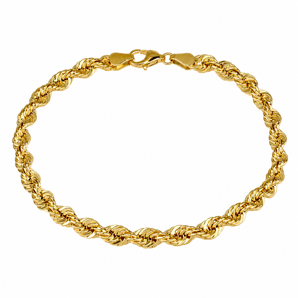 Pulsera cordón de 5mm, en oro 18k