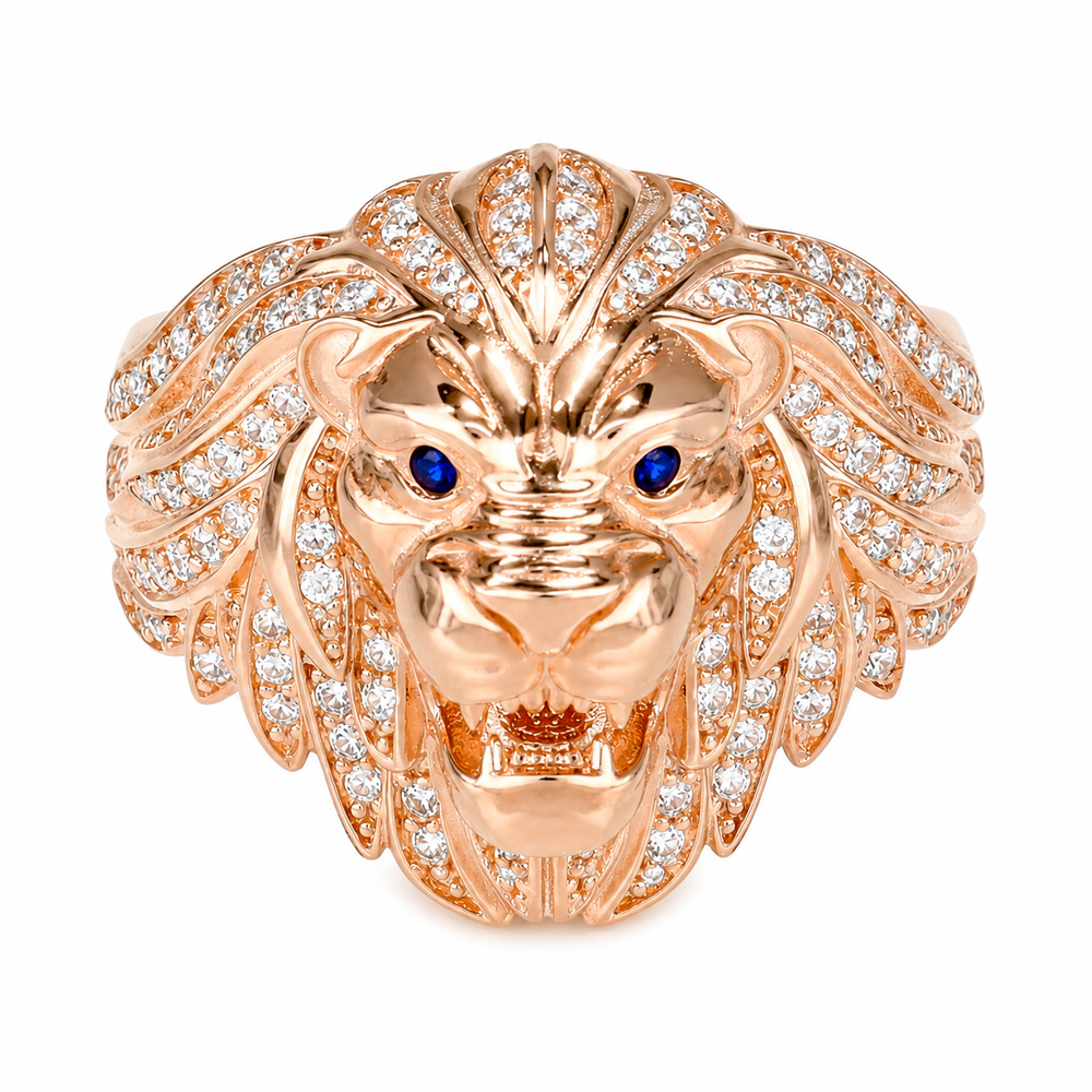 Anillo Leon, en oro rosa