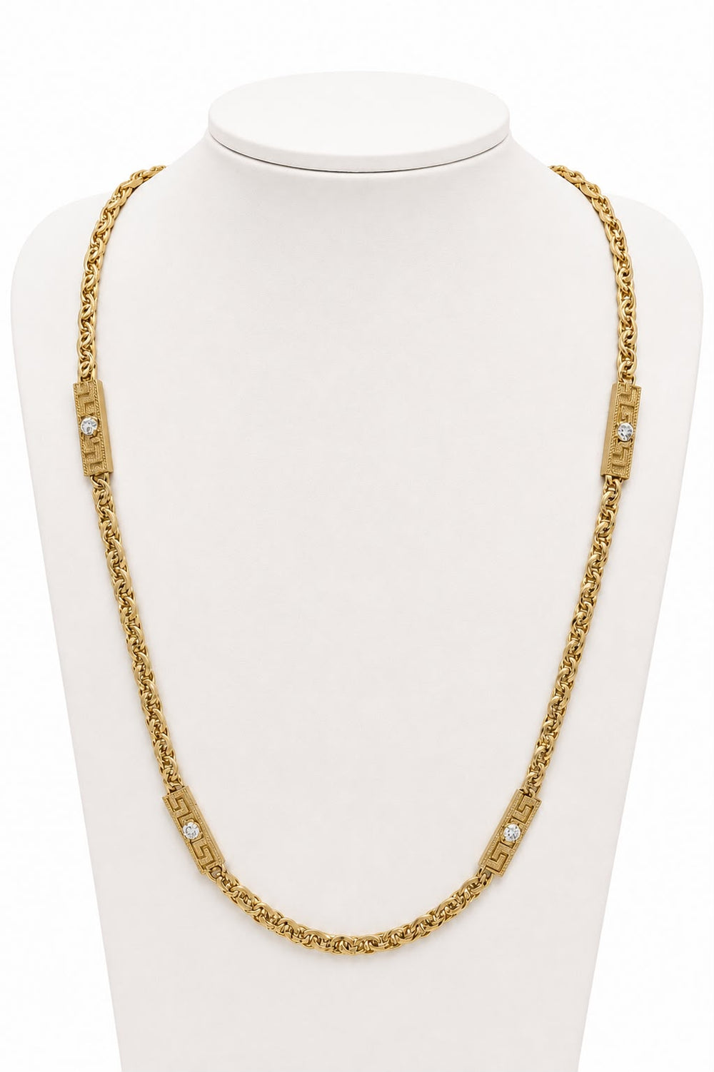 Cadena versace, en oro 18k
