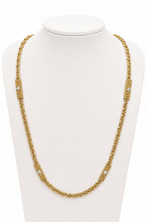 Cadena versace, en oro 18k