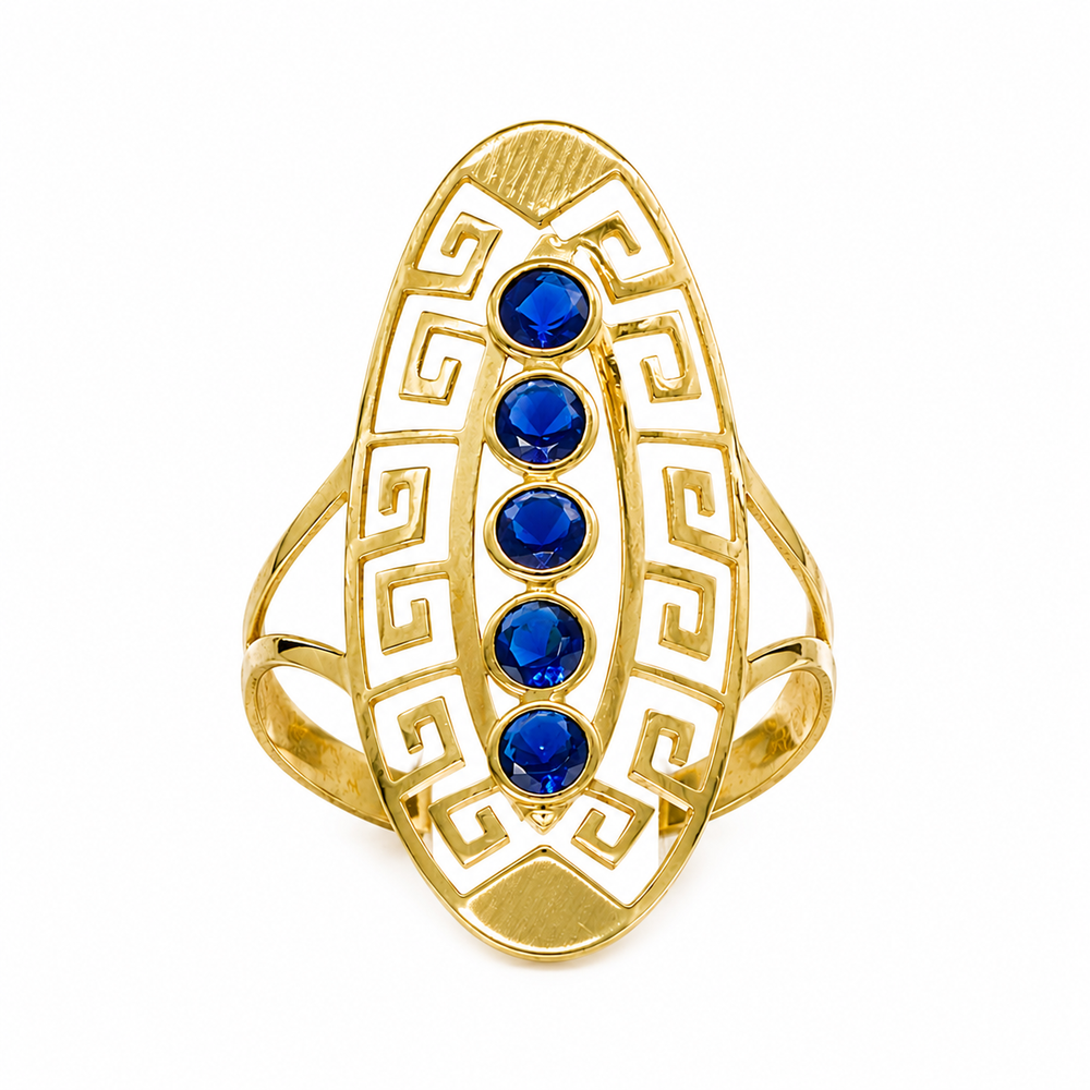 Anillo lanzadera modelo cali en oro 18k