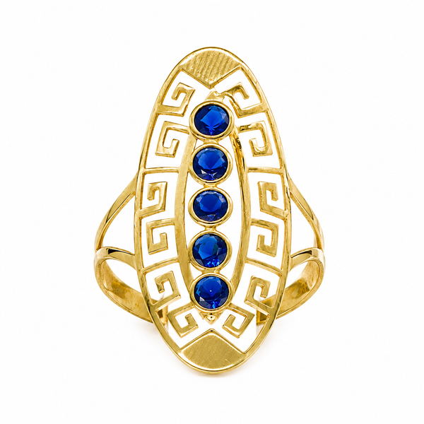 Anillo lanzadera modelo cali en oro 18k