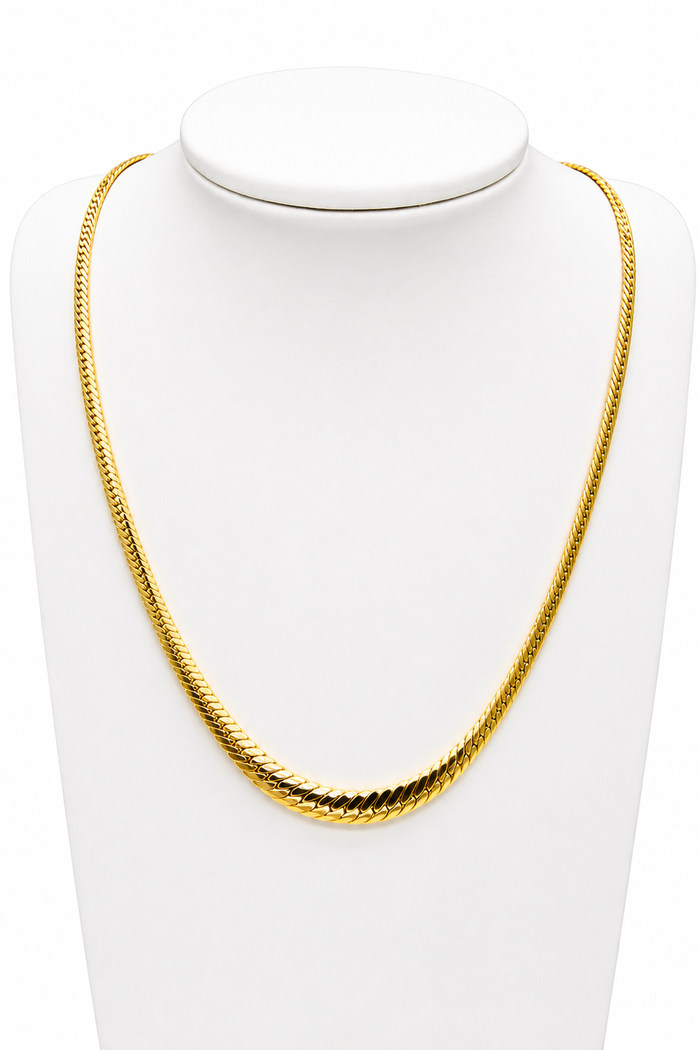 Collar serpiente, 45cm en oro 18k