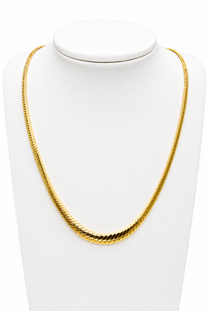 Collar serpiente, 45cm en oro 18k
