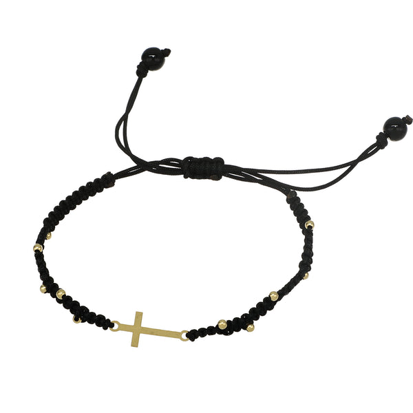 Pulsera Cruz, en oro 18k